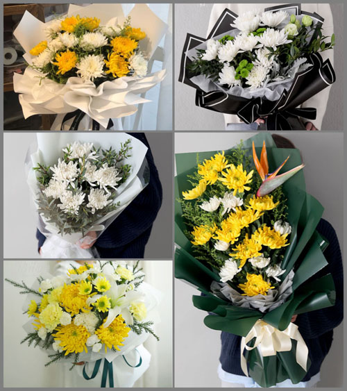 湖北黄冈市罗田县白莲河乡叶家冲新村白事花束代送
